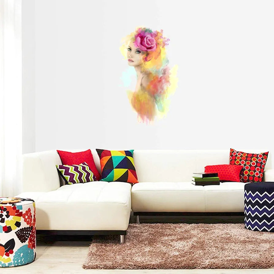 Rangoli Vinyl Wall Sticker Self-Adhesive Wall Decor Parent 2 Design-4