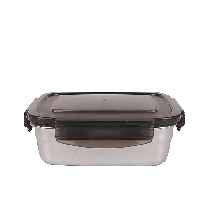 Femora Kitchen, Vegetable, Fruits, Sweets High Steel Rectangle Airtight Unbreakable Storage Container | 550 Ml