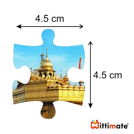 Mittimate 36-Piece Golden Temple Jigsaw Puzzle for Kids 4+ Enhances Imagination and Patience for Focus