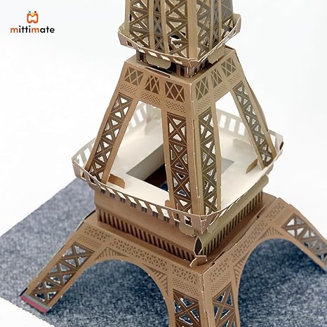 Mittimate Eiffel Tower Model Construction Book for Kids Age 8 to 12 Year Old Diy Craft Book for Children