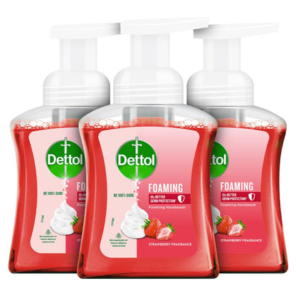 Dettol Foaming Handwash Strawberry Fragrance - 250 ml (pack of 3)