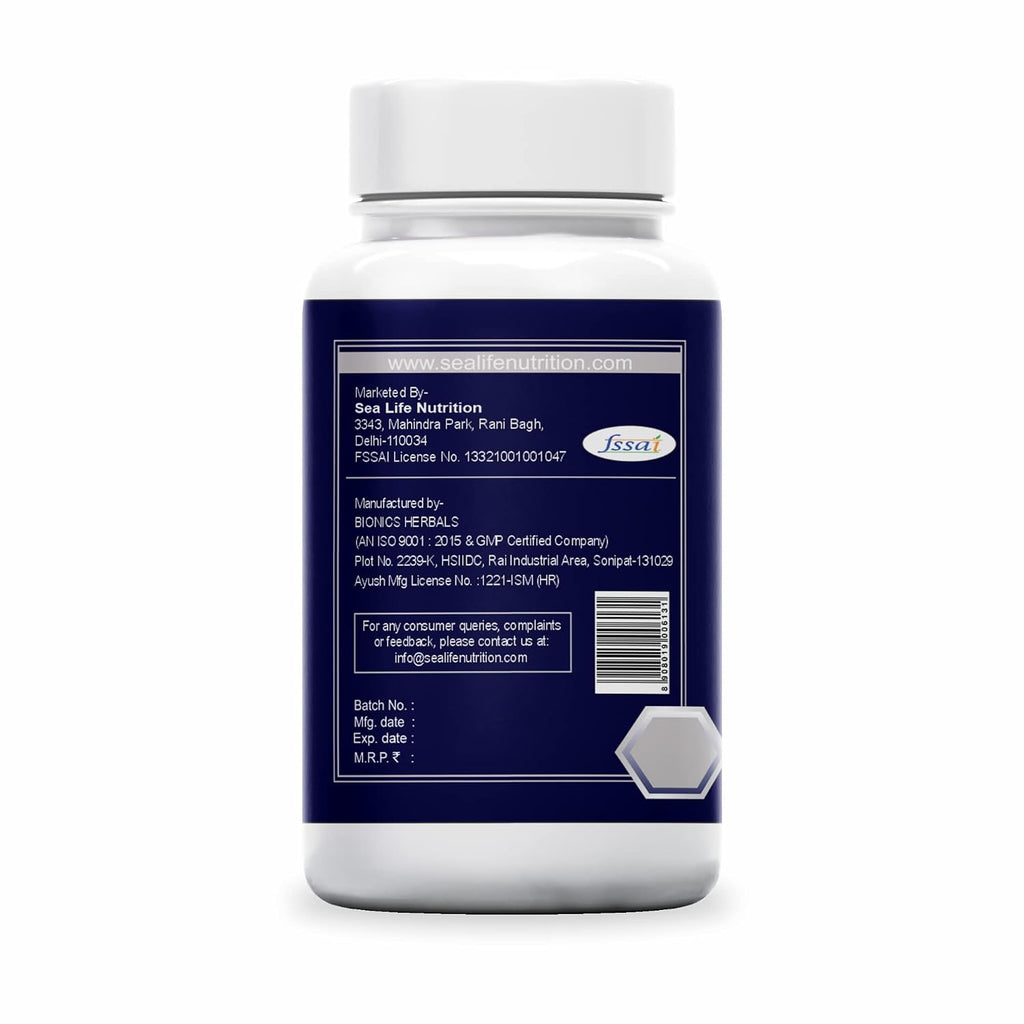 Sea Life Shilajit Softgel Capsules 500 mg | Pure Natural Shilajit Extract Capsules,Boost Immunity, strength & Energy, Supports Metabolism (30 Capsules) Pack of-1