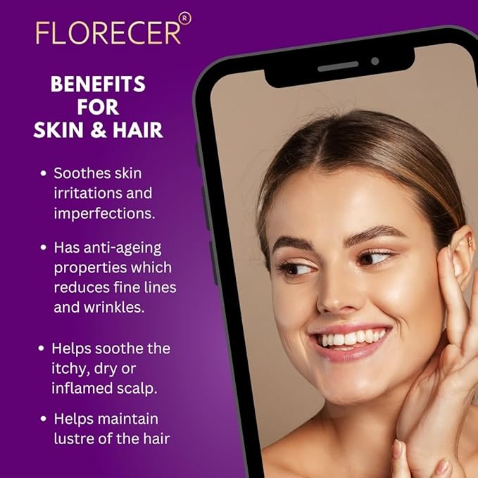 Florecer Lavender Essential Oil For Skin Hair Growth - 15 ml