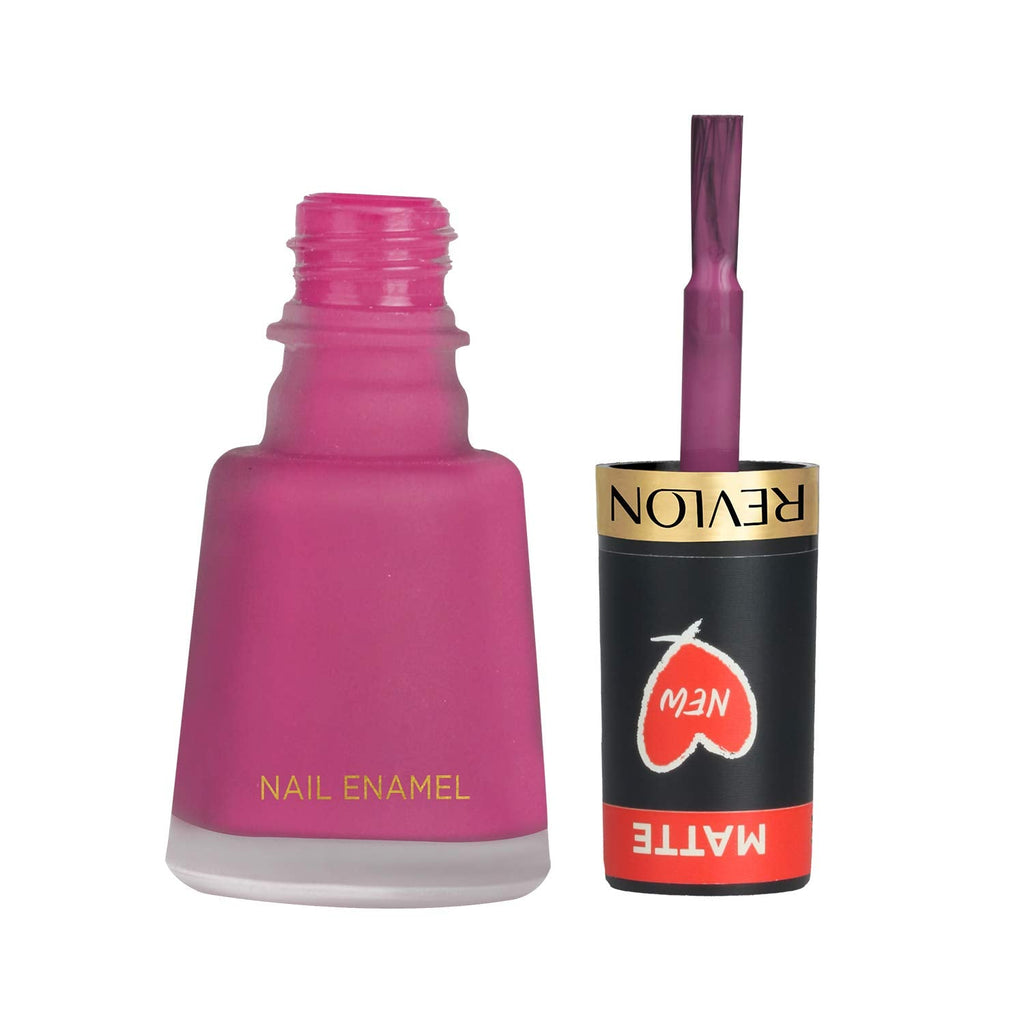 REVLON Matte Finish Nail Enamel, Berry Crimson, 8ml