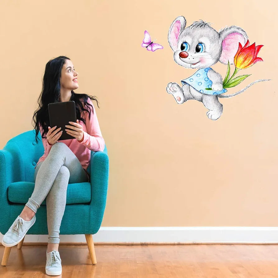 Rangoli White Glossy Vinyl Wall Sticker Premium Self-Adhesive Waterproof Parent-14 Design-4