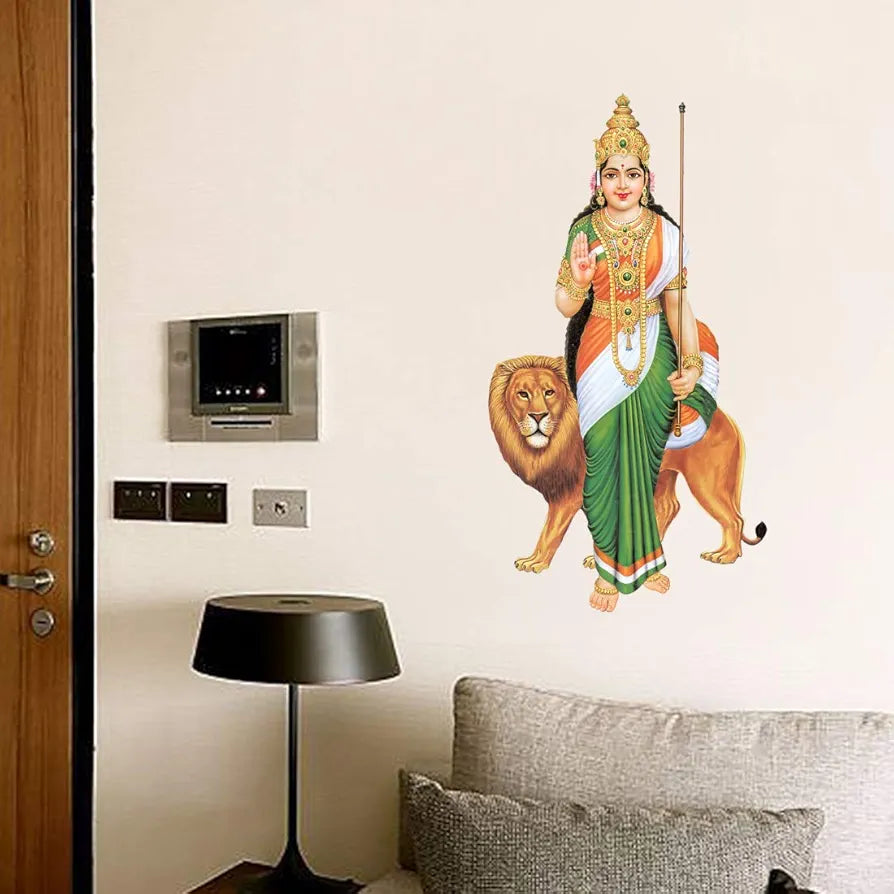 Rangoli White Glossy Vinyl Wall Sticker Premium Self-Adhesive Waterproof Parent-4 Design-24