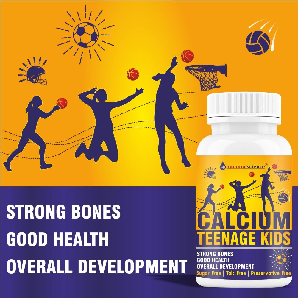 Immunescience Calcium For Kids Chewable Tablets - 60 tabs