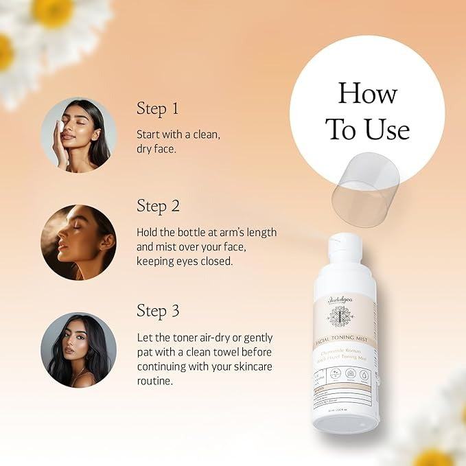 Indulgeo Essentials Camomile Roman Witch Hazel Facial Toner - 60 ml
