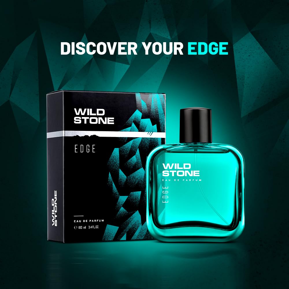 Wild Stone Edge Eau De Parfum for Men, Long Lasting perfume, 100 ml