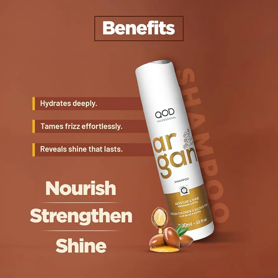 QOD Professional Argan Hair Shampoo – 300 ml