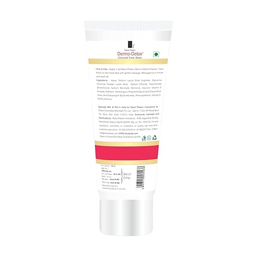 Rahul Phate's Dermo-Detox Charcoal Face Wash - 100 ml