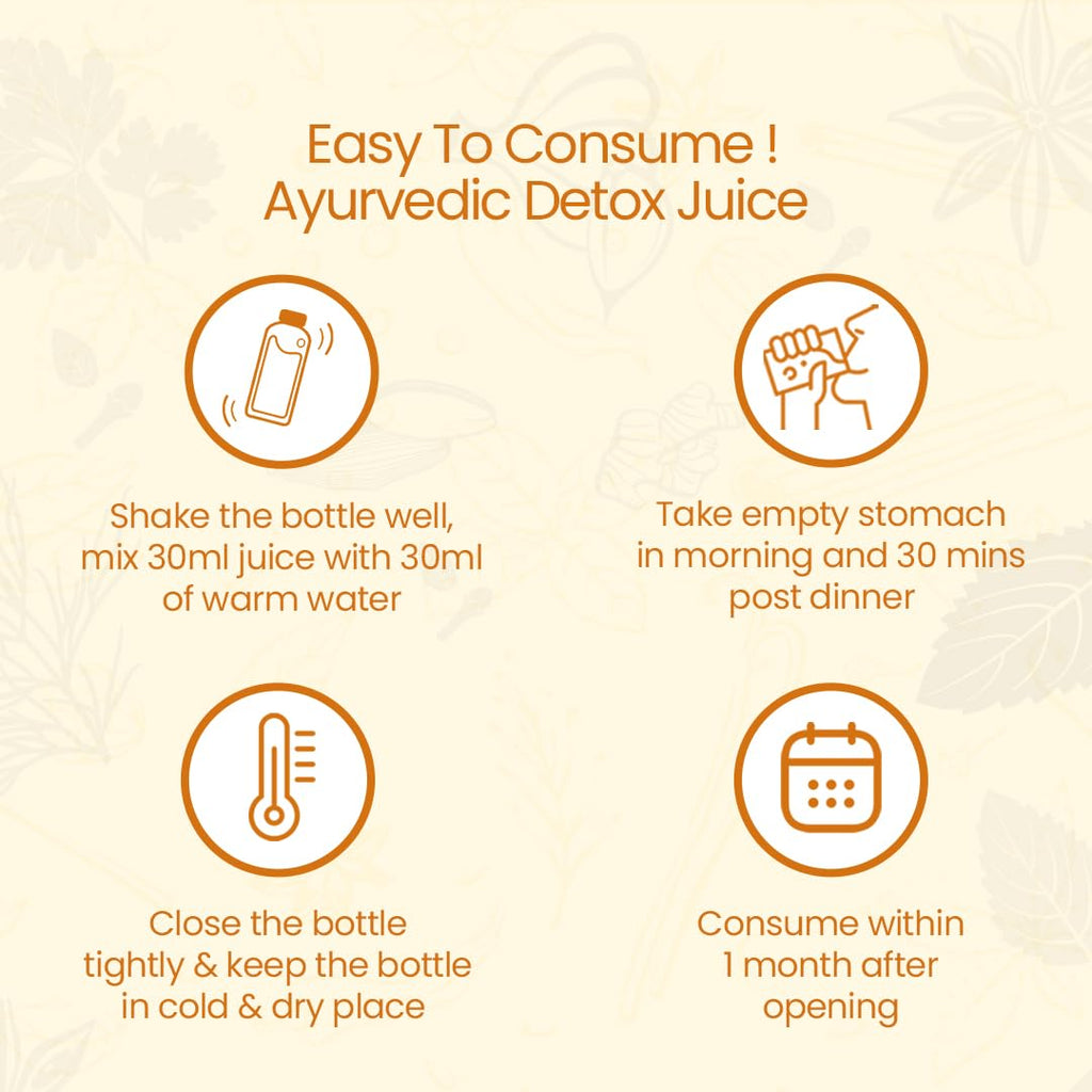 KRISHNA'S HERBAL & AYURVEDA Ayurvedic Detox Juice 1000 ml | Ayurvedic Detoxification | Perfect combination of giloy, karela, jamun & neem