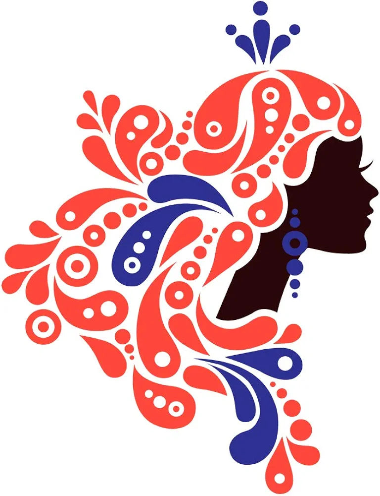 Rangoli Vinyl Wall Sticker Self-Adhesive Wall Decor Parent 2 Design-23