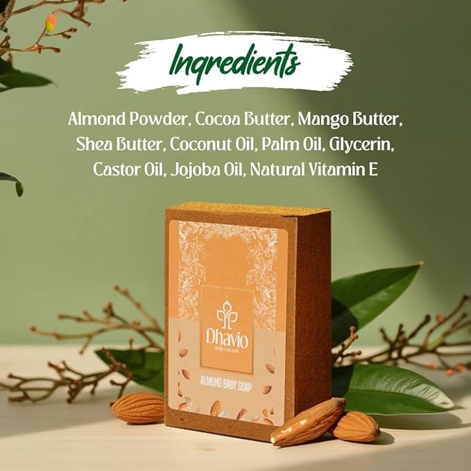 Dhavio Almond Baby Soap - 100 gms