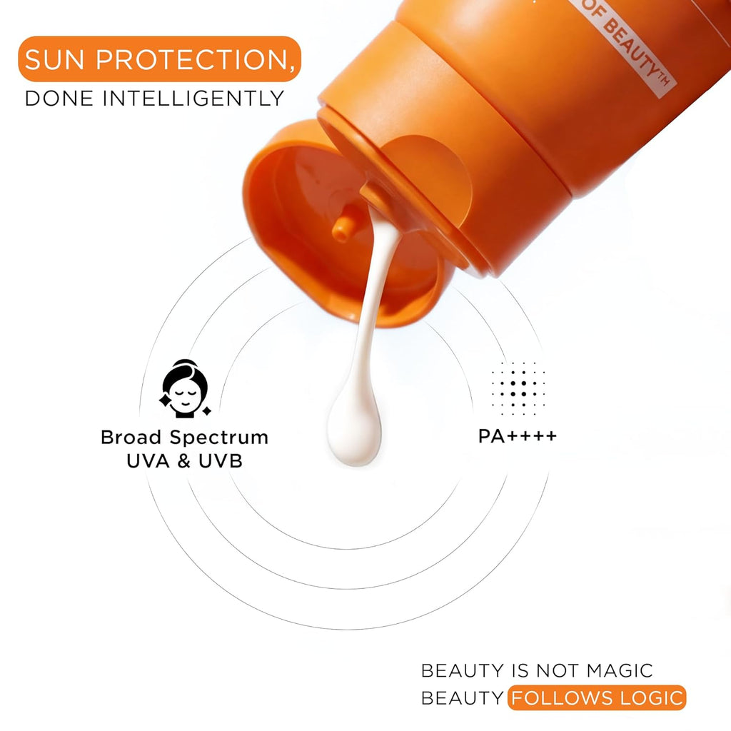 SKINQ Sun Protect Ultra Light Gel Sunscreen SPF 50+ PA++++ with Vitamin C | In-Vivo Tested | Zero White Cast | Lightweight, Non-Greasy | For Dry & Sensitive Skin | Dermat Formulated | 30ml