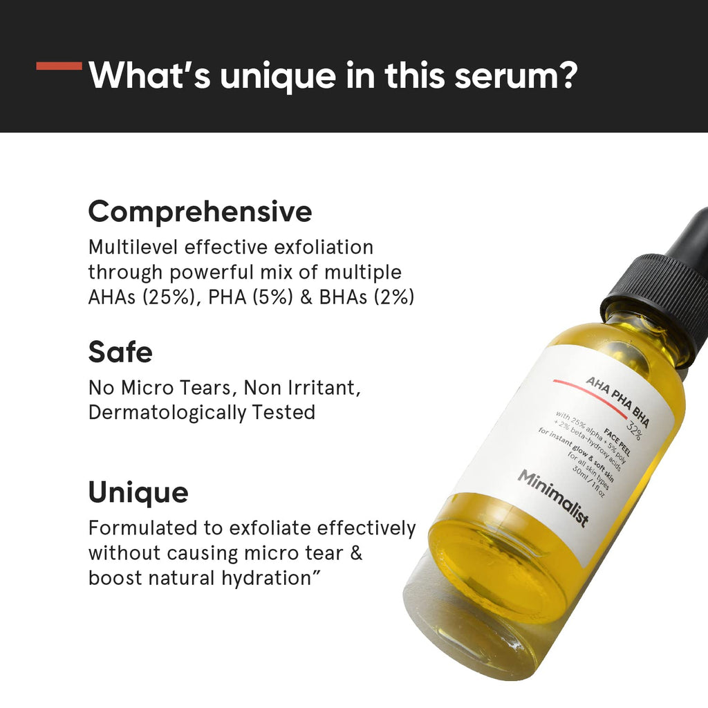 Minimalist 25% AHA + 2% BHA + 5% PHA Peeling Serum-30ml