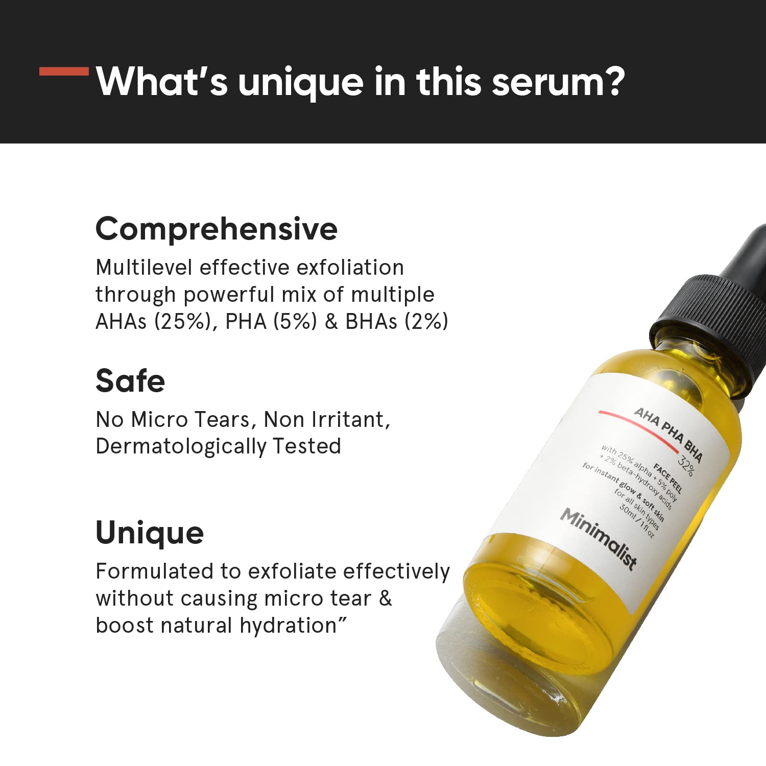 Minimalist 25% AHA + 2% BHA + 5% PHA Peeling Serum-30ml