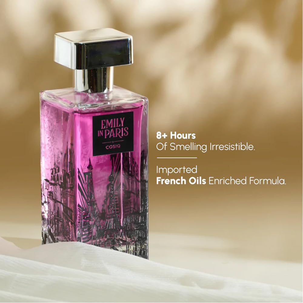 Cos-IQ Emily In Paris Enchante Eau de Parfum (EDP) Perfume | Long-Lasting Fragrance | Floral Woody Musk | for Women, 100ml