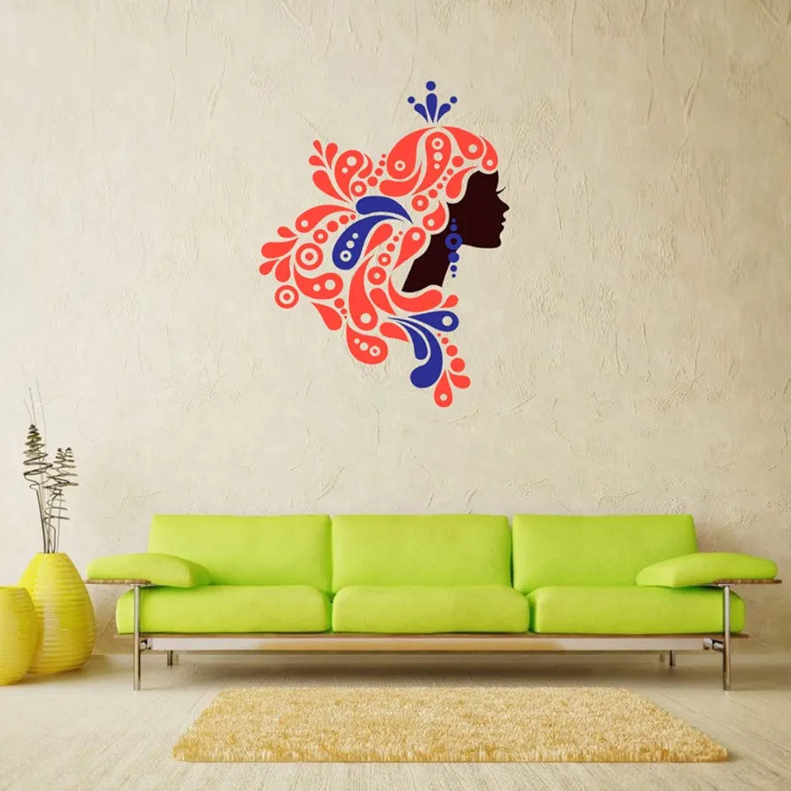 Rangoli Vinyl Wall Sticker Self-Adhesive Wall Decor Parent 2 Design-23