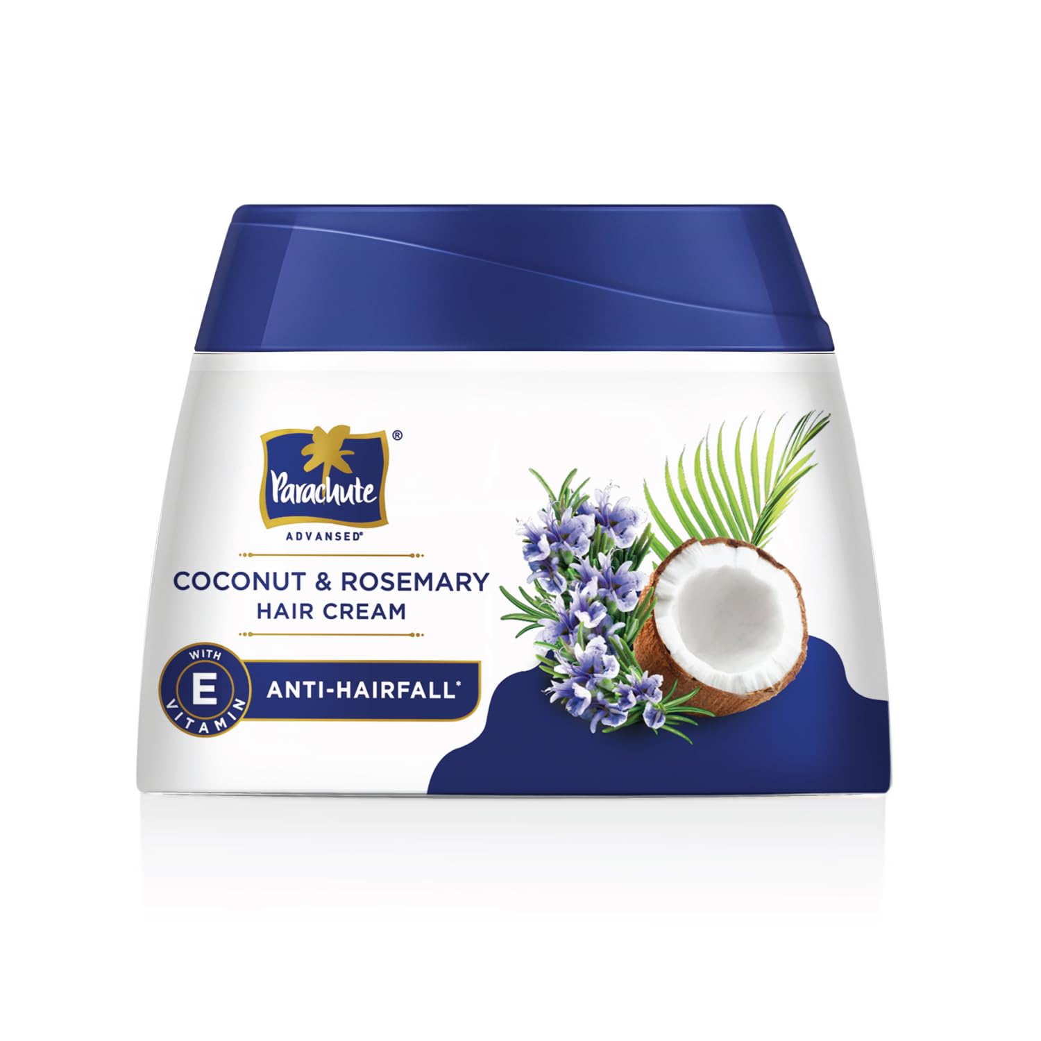Parachute Advanced Coconut & Rosemary Hair Cream 210ml | Anti â€“ HairFall | 10X Breakage Reduction | 2X Smoother, Softer | For Men & Women