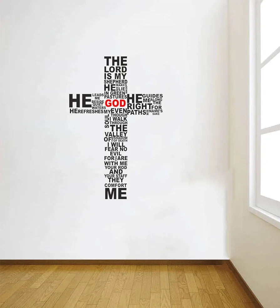 Decal O Decal Jesus Bible Quotes Wall Stickers , Pack of 1-Self-Adhesive