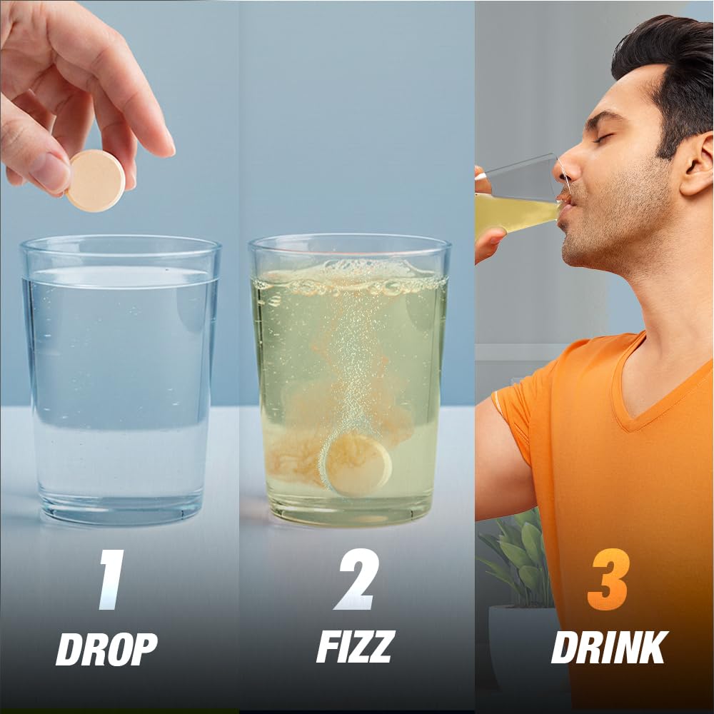 Fast&Up Reload (2.5 Litres) Low Sugar energy drink for Instant Hydration - 10 Effervescent Tablets with 5 Essential Electrolytes + Added Vitamins- Certified Electrolytes Drink - Lime and Lemon flavour