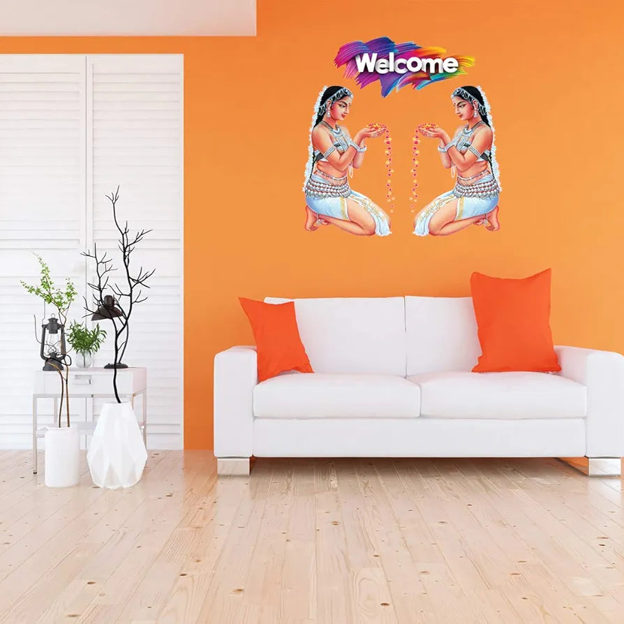 Rangoli Large Modern Art Wall Sticker Mullticolor Vinyl Sticker 40cm or 50 cm