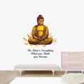 Rawpockets Buddha Mind Quotes Self Adhesive Wall Sticker-Vinyl