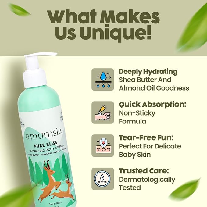 Omumsie's Pure Bliss Natural Baby Body Lotion - 250 ml