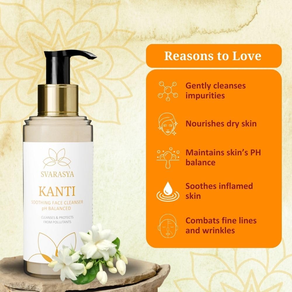Svarasya Kanti Natural Facewash for Soft, Soothing and Nourishing skin| Suitable for all skin types|100ml