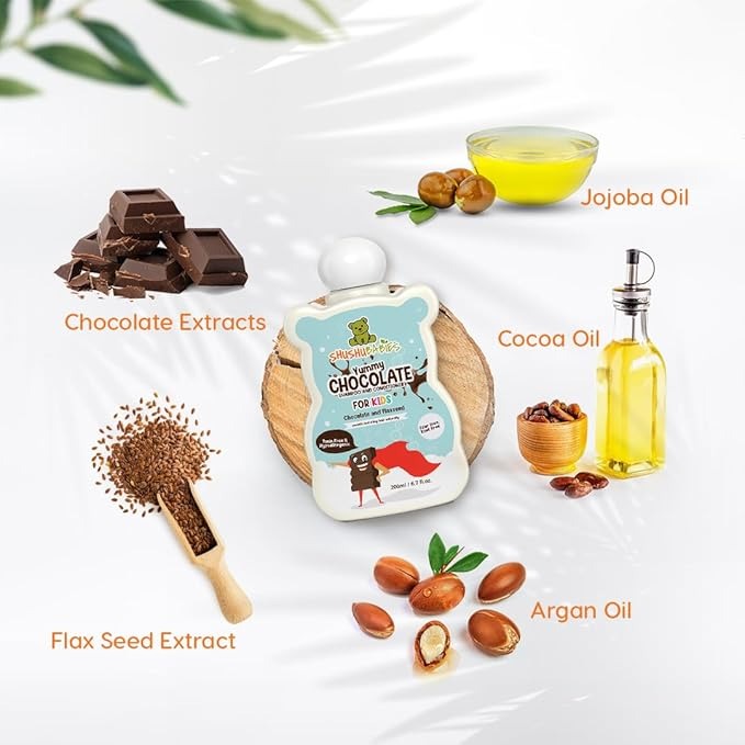 ShuShu Babies Yummy Chocolate Shampoo & conditioner - 200 ml (Pack of 2)