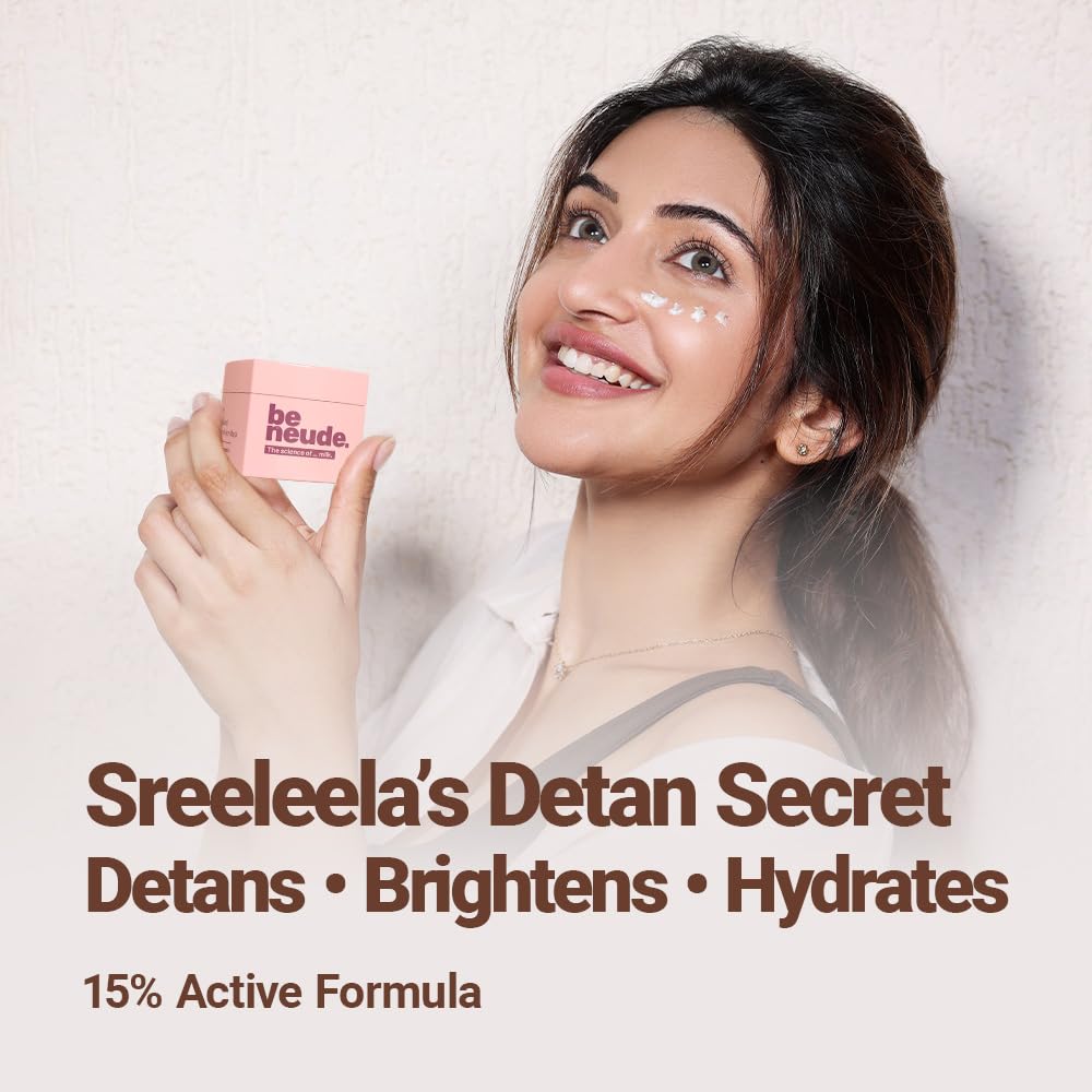 Be Neude Instant Detanning + Hydrating + Brightening Face Mask - Dry Skin Friendly 50ml - un_mask
