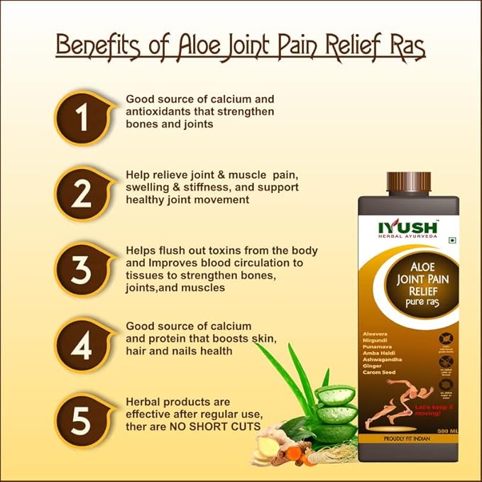Iyush Herbal Ayurveda Aloe Ras - 500 ml (pack of 2)