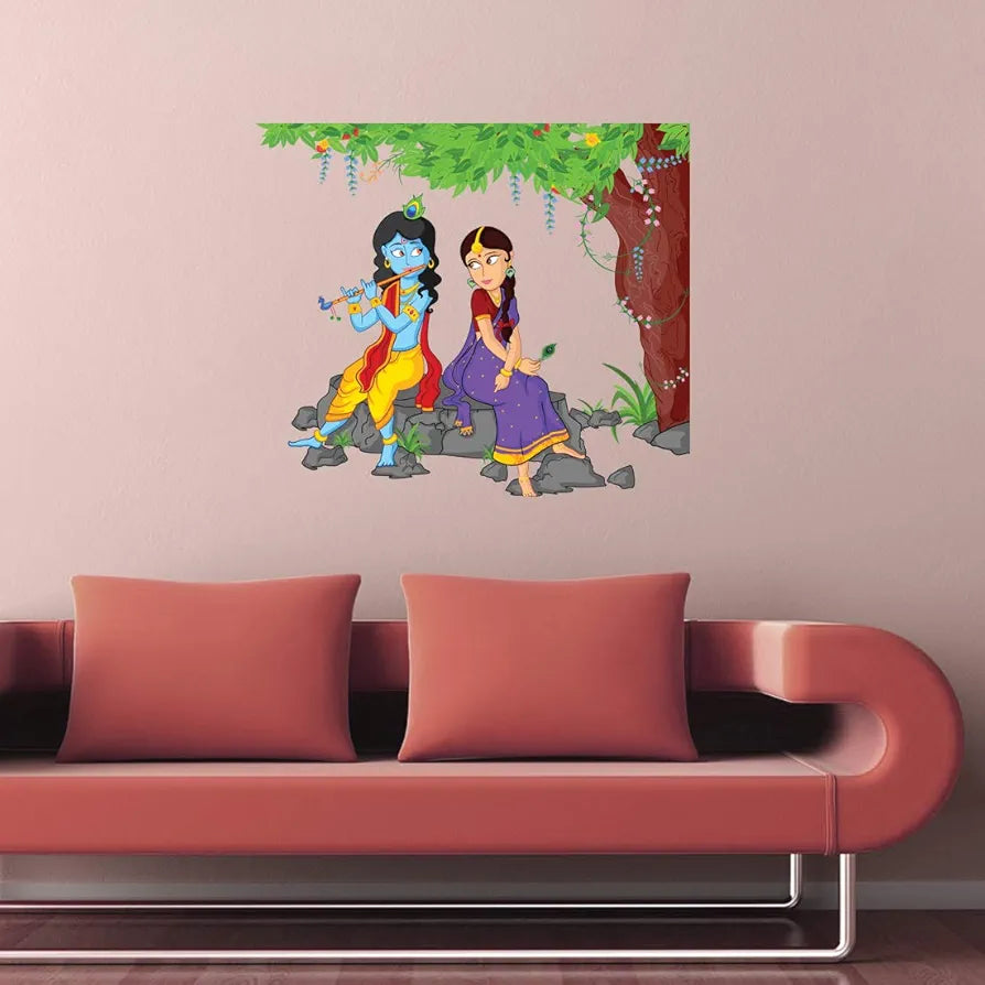 Rangoli Vinyl Wall Sticker Multicolour Vinyl Medium Size 40cm or 50 cm