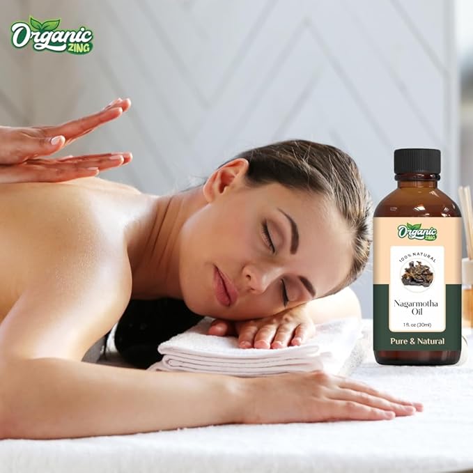 Organic Zing Nagarmotha (Cyperus Scariosus) Oil | Essential Oil for Aroma, Diffuser, Skincare & Massage - 30 Ml