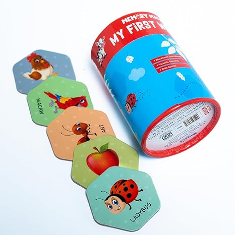 The Book Tree Memory Match Game My First Words 24 Durable Cards 12 Word Themed Pairs Brain Boosting