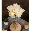 Artificial Rose Flower Fabric Bouquet for Home Decor Pink