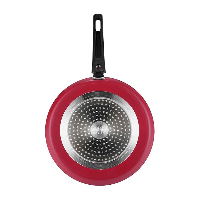 Vinod Popular Aluminium Non Stick Dosa Tawa with Detachable, Removeable Handles - 28 cm / 3 mm Thick