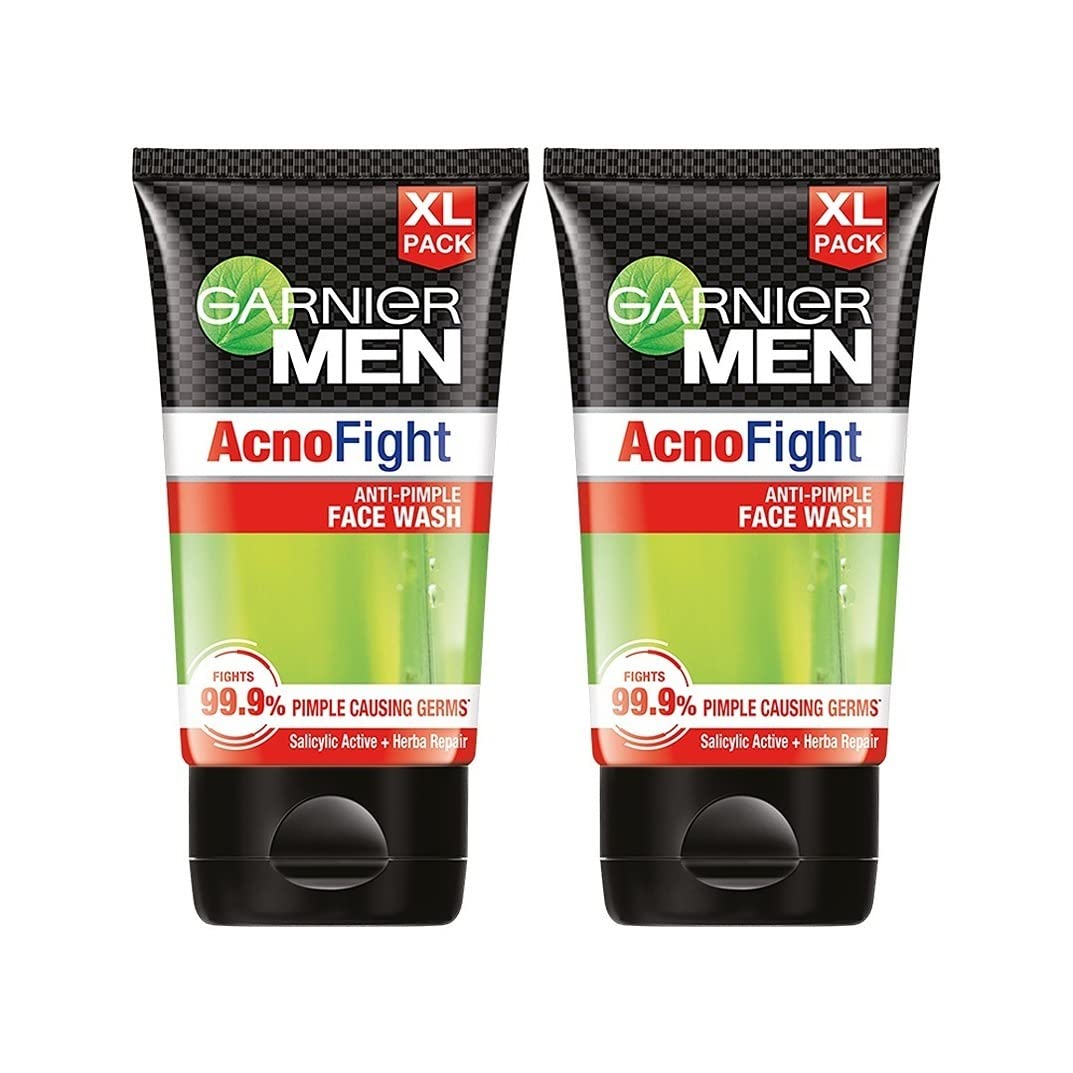 Garnier Men AcnoFight Face Wash Pack of 2 - 150 gms