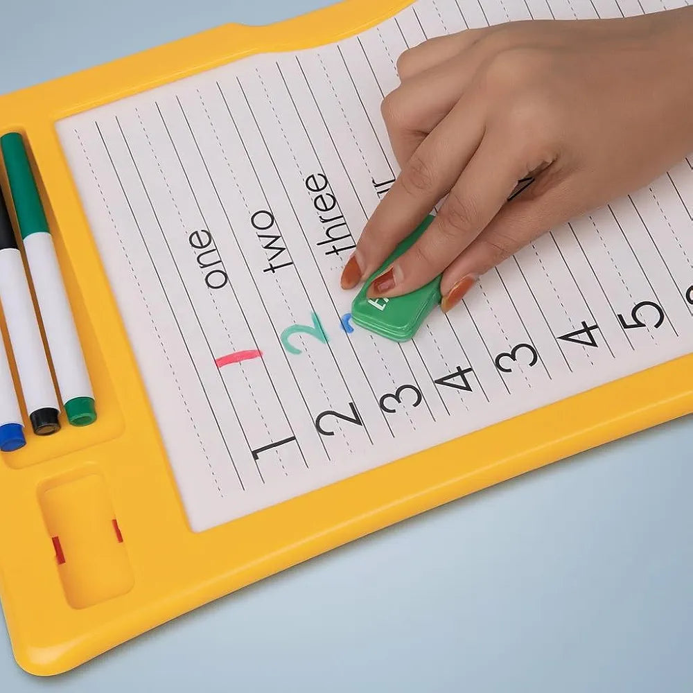 Wishkey Plastic Word Pad Educational Board with Marker Pen Drawing Erasable Writing Graffiti Early Education Toy