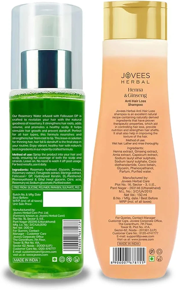 Jovees Herbal Rosemary Water & Anti Hair Loss Shampoo