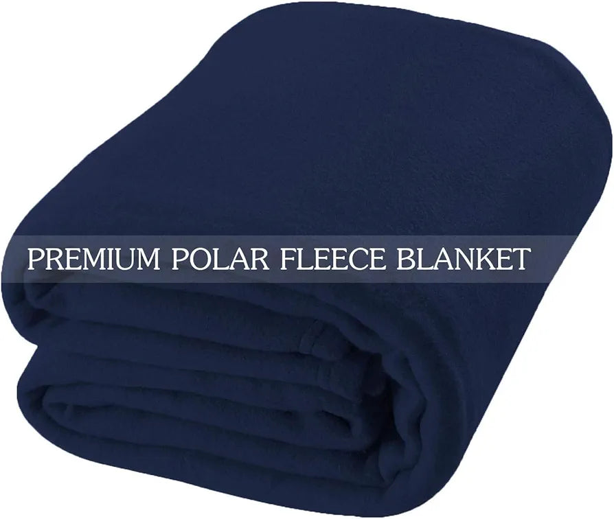 Starnstyle Polar Fleece Blanket Warm & Cozy - Premium Fleece Blanket Blanket for Single Bed, Sofa, Camping Travel and Cold Nights Lightweight Blanket Blue