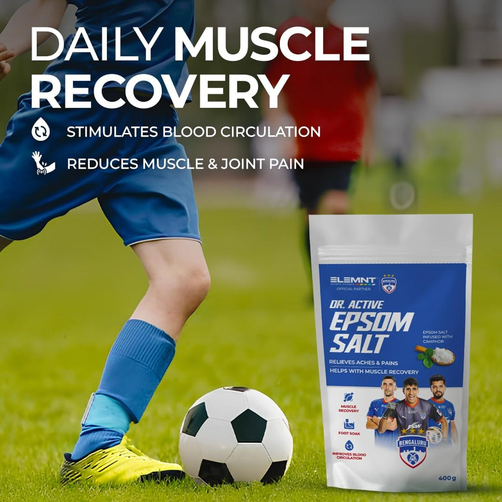 Elemnt Dr. Active Epsom Salt for Pain Relief & Muscle Recovery - 400 gms (Pack of 2)