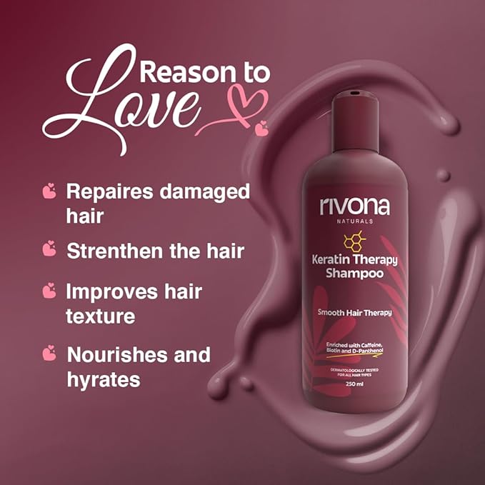 Rivona Naturals Keratin Therapy Shampoo - 250 ml