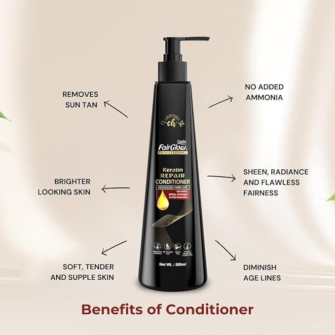 Corlin Fair Glow Keratin Repair Conditioner - 500 ml