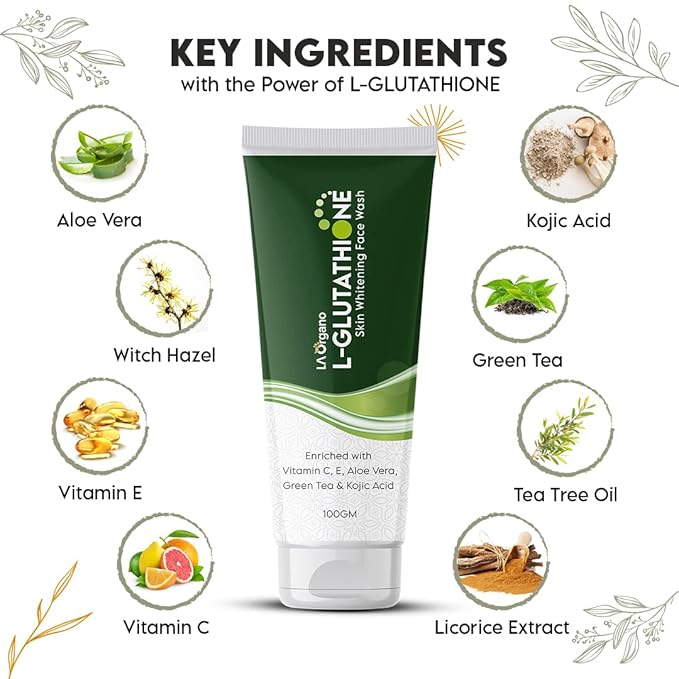 La Organo Glutathione Face Wash - 100 Gms