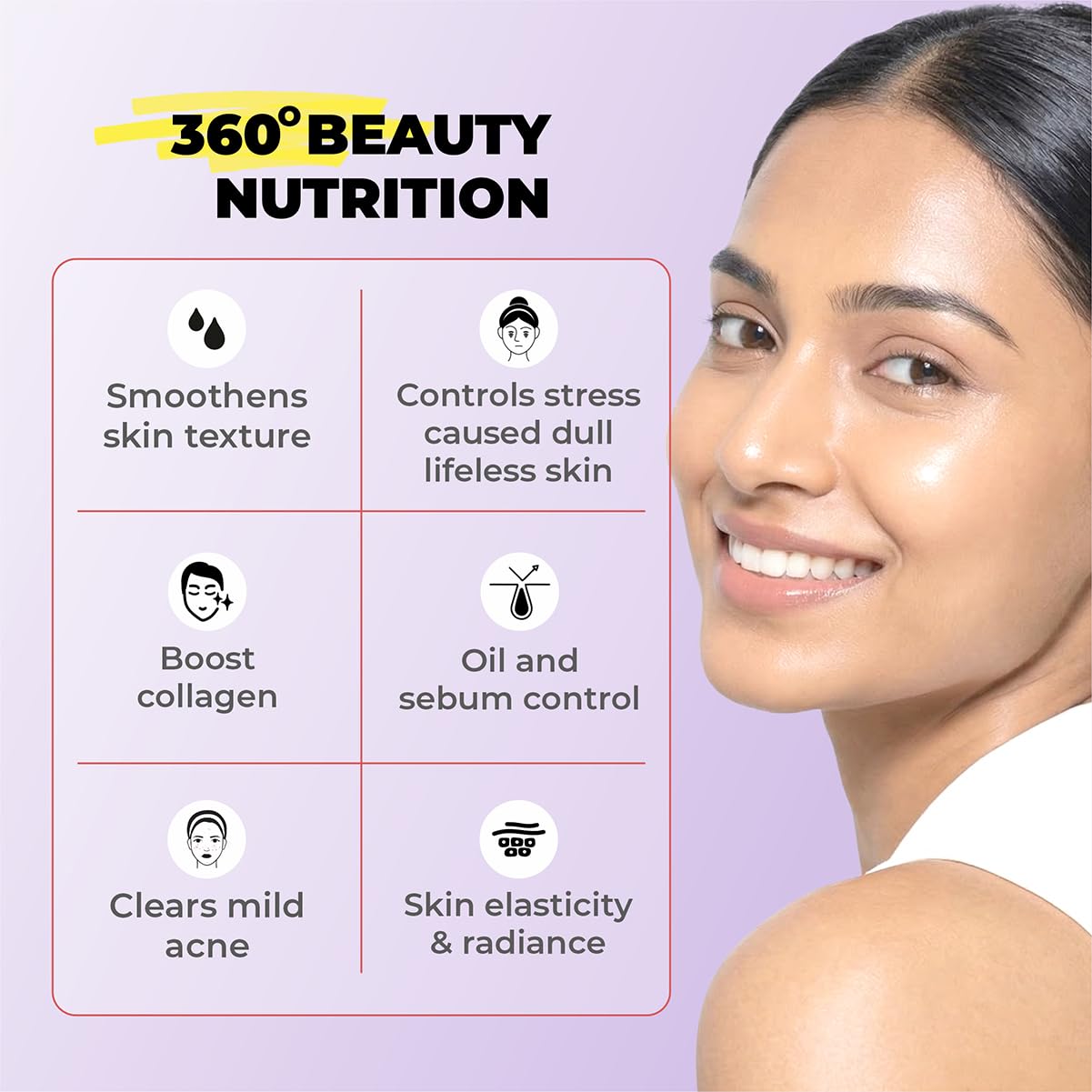 Cureveda Collagen Builder Glow Powder for Brighter & Youthful Skin, Plant-Based Supplement with Rose Water, Veg Beauty Protein, Evening Primrose 100IU, No Added Sugar, 225gm