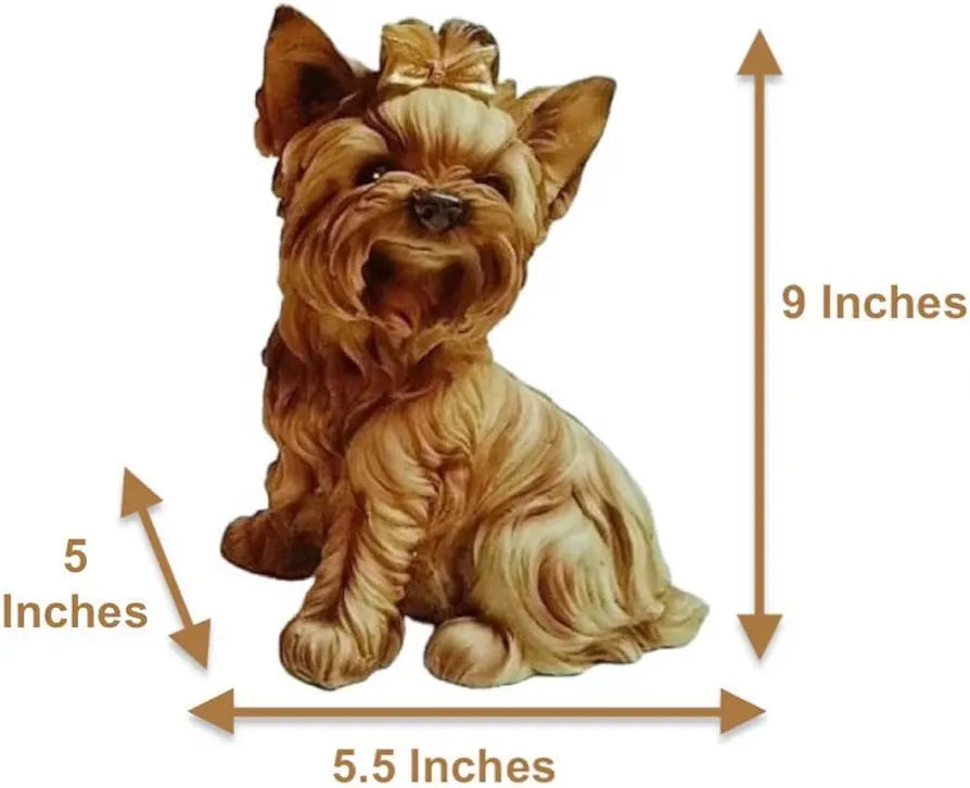 Alila Pomeranian Dog Showpiece Animal Figurine Sculpture Statue for Table 10 inches