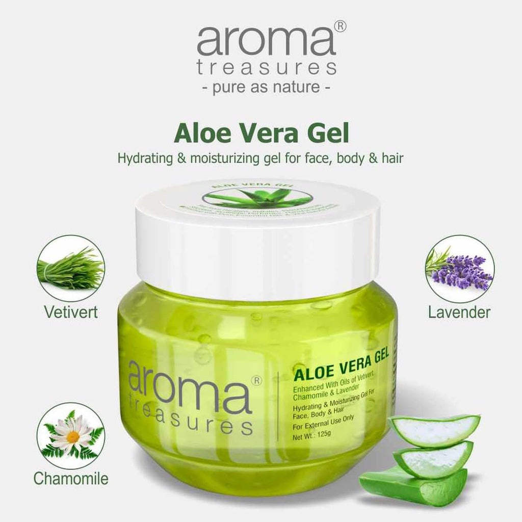 Aroma Treasures Aloe Vera Gel for Face, Body & Hair | Moisturizing & Hydrating Aloevera Gel | 98% Ingredients of Natural Origin | Pure Aloe Vera Gel for Skin, Hair & Pimples | 1kg