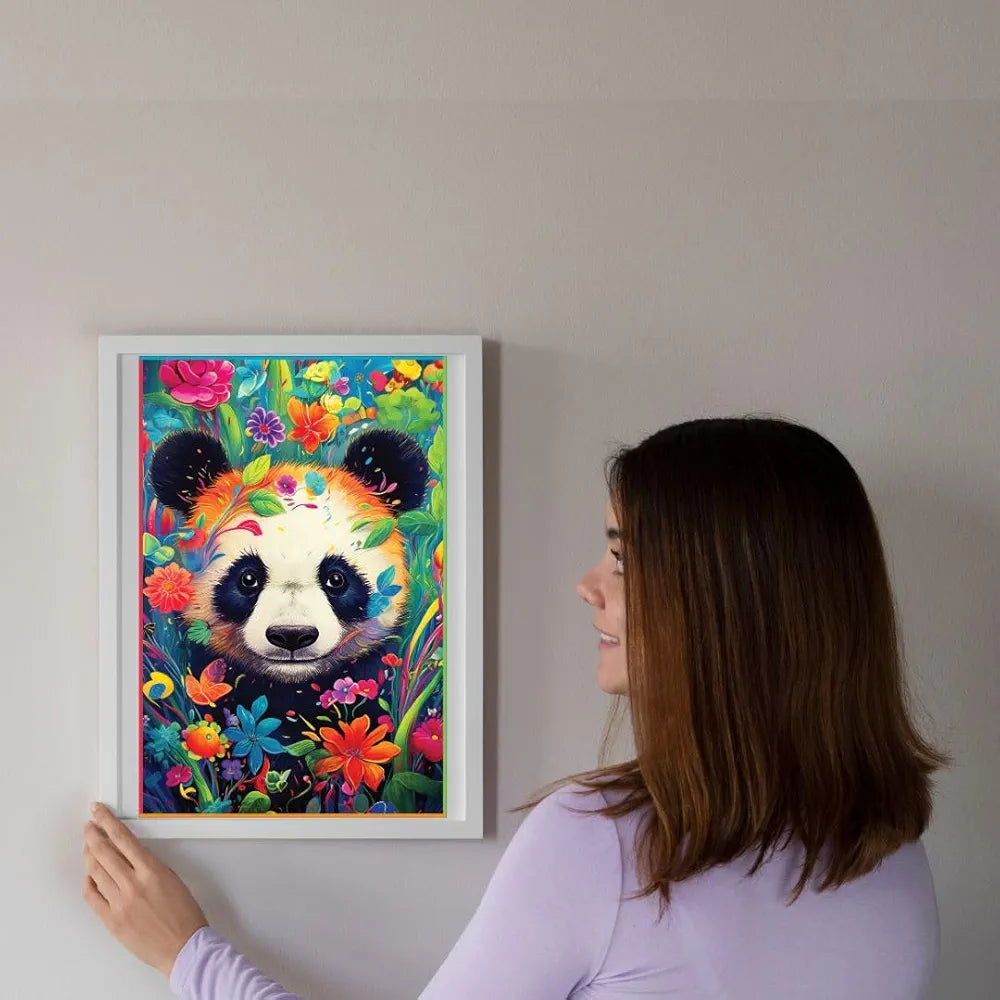 Playhills Spirit Animal The Bambootiful Panda 500 Piece Wooden Puzzle for Adults & Teens